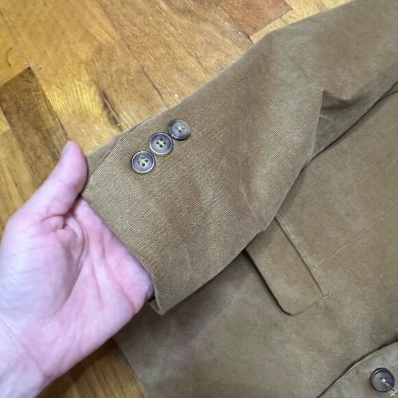 Vintage Classic Club Brushed Corduroy Two Button Blazer Jacket 10/12 - Picture 3 of 8